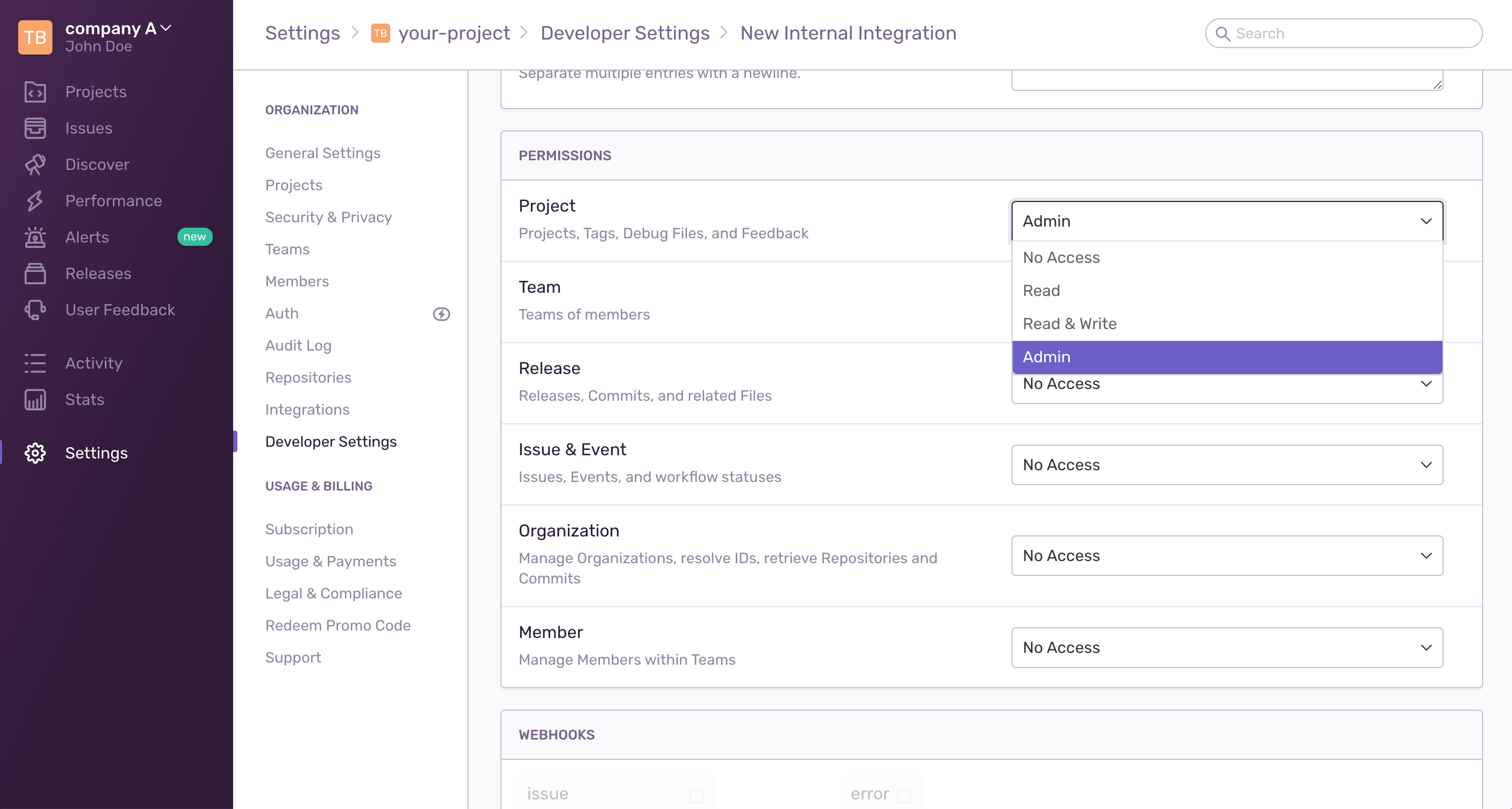 Azure connection step 2